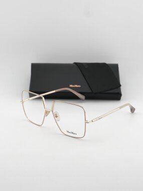 Max Mara MM5120 025 Butterfly Eyeglasses 55mm - Ivory / Gold